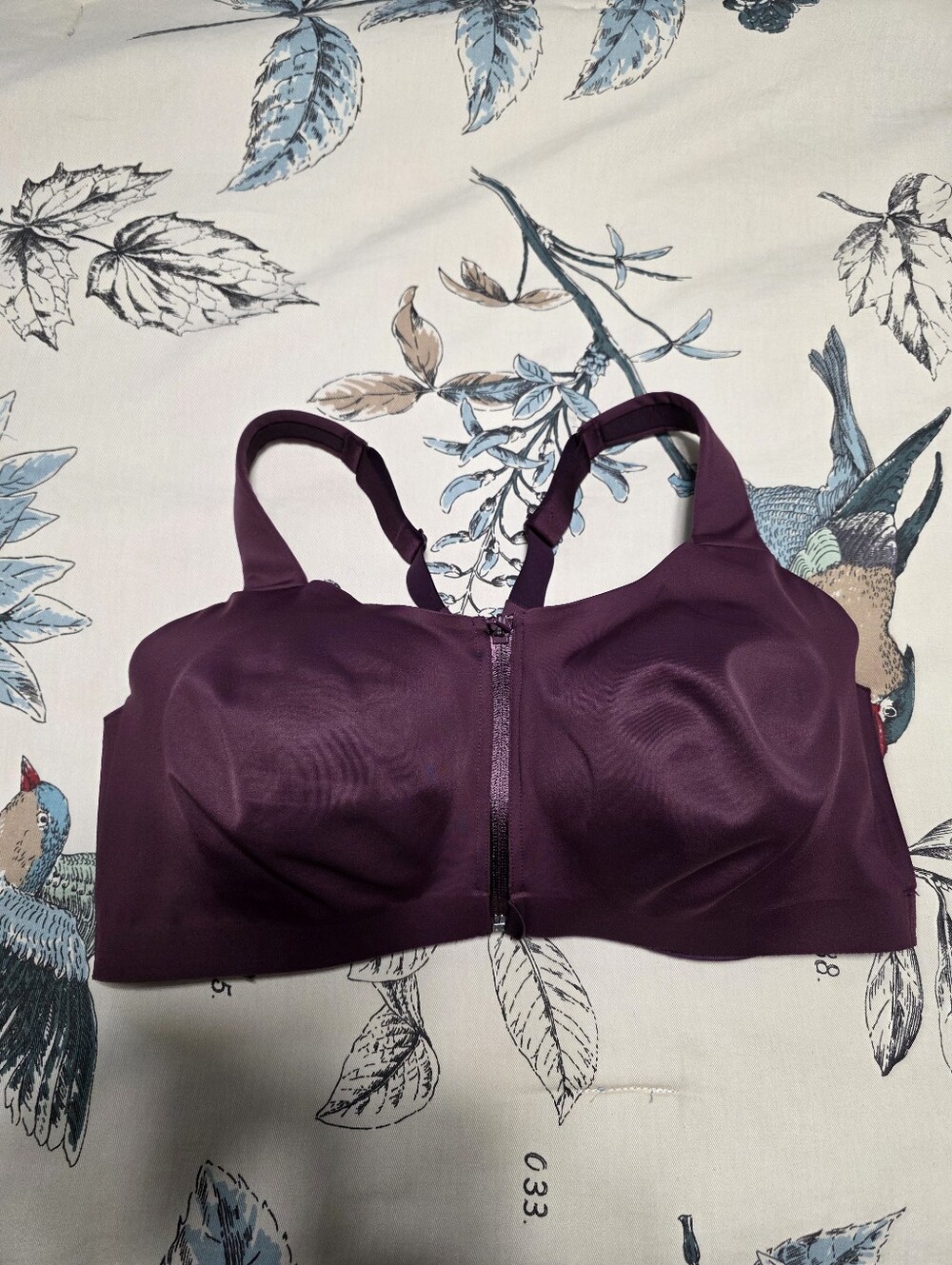 Victoria’s Secret Knockout Front Close Sports Bra Purple Plum 40DD Maximum Suppo